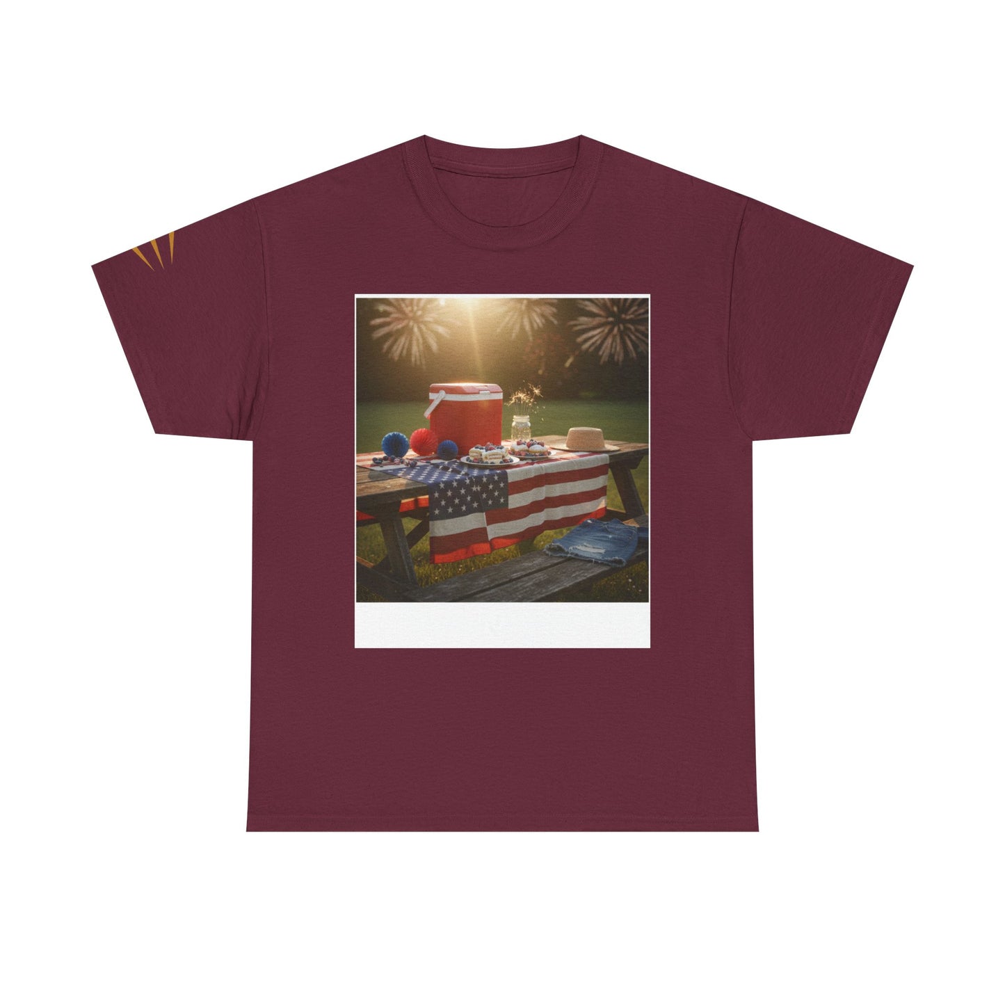 4th of July Americana Tee — Patriotic Flag Picnic T-Shirt