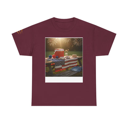 4th of July Americana Tee — Patriotic Flag Picnic T-Shirt