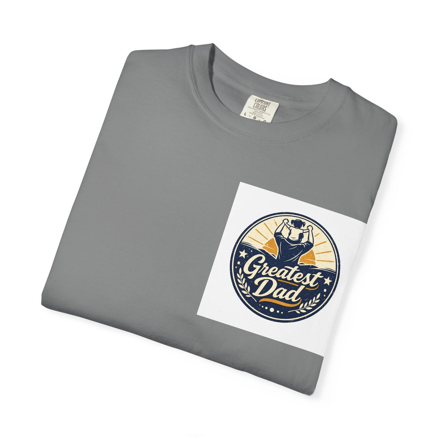 Greatest Dad Vintage Badge T-Shirt