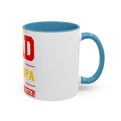 Dad Grandpa Coffee Mug — “I Have Two Titles: Dad Grandpa, I Rock Them Both” Accent Ceramic Gift