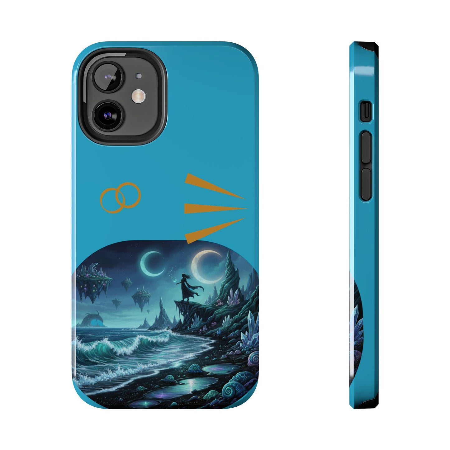 Tough Phone Case — Mystic Moonlit Shore Illustration