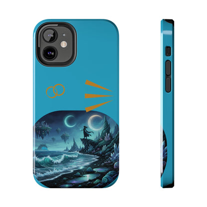 Tough Phone Case — Mystic Moonlit Shore Illustration