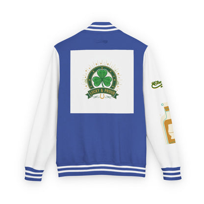 Lucky & Proud Shamrock Letterman Jacket