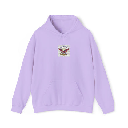 Patriotic Eagle Floral Hoodie – American Flag Wings Graphic Sweatshirt
