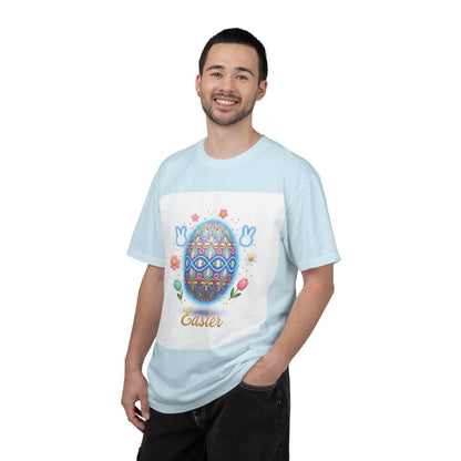Easter Egg T-Shirt — Pastel Painted Egg & Basket Graphic