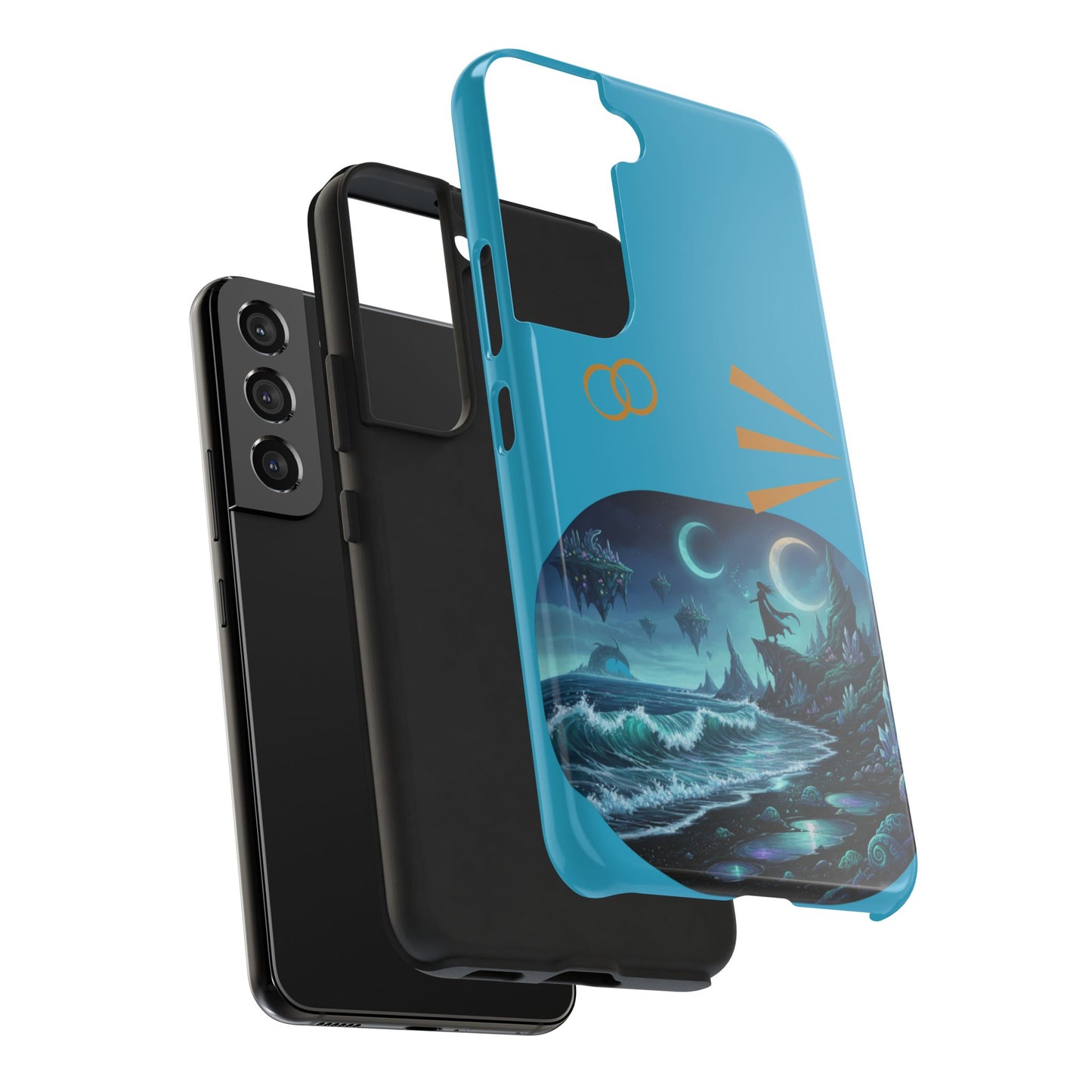 Tough Phone Case — Mystic Moonlit Shore Illustration