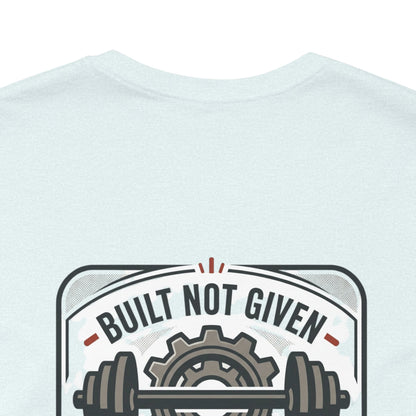 Stay Focused / Built Not Given Fitness T‑Shirt — “Stay Broke or Focused” Motivational Gym Tee