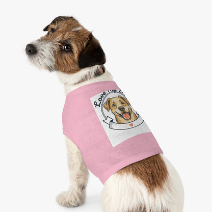 Dog Love Pet Tank Top - "Love My Dog" Cute Smiling Pup Graphic
