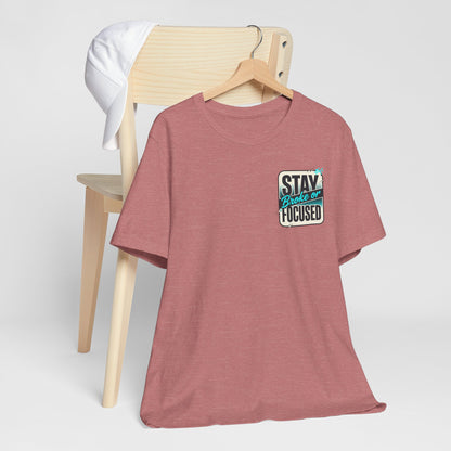 Stay Focused / Built Not Given Fitness T‑Shirt — “Stay Broke or Focused” Motivational Gym Tee
