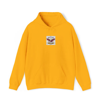 Patriotic Eagle Floral Hoodie – American Flag Wings Graphic Sweatshirt