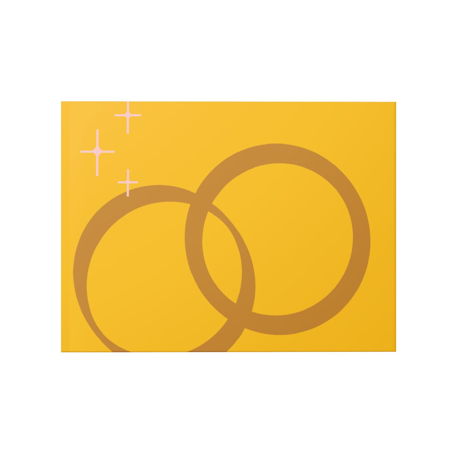 Hardcover Photo Book — Golden Rings Wedding Memory Album