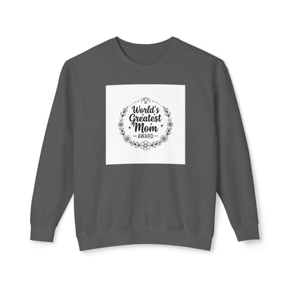 World's Greatest Mom Crewneck Sweatshirt – Floral Award Design, Mother's Day Gift