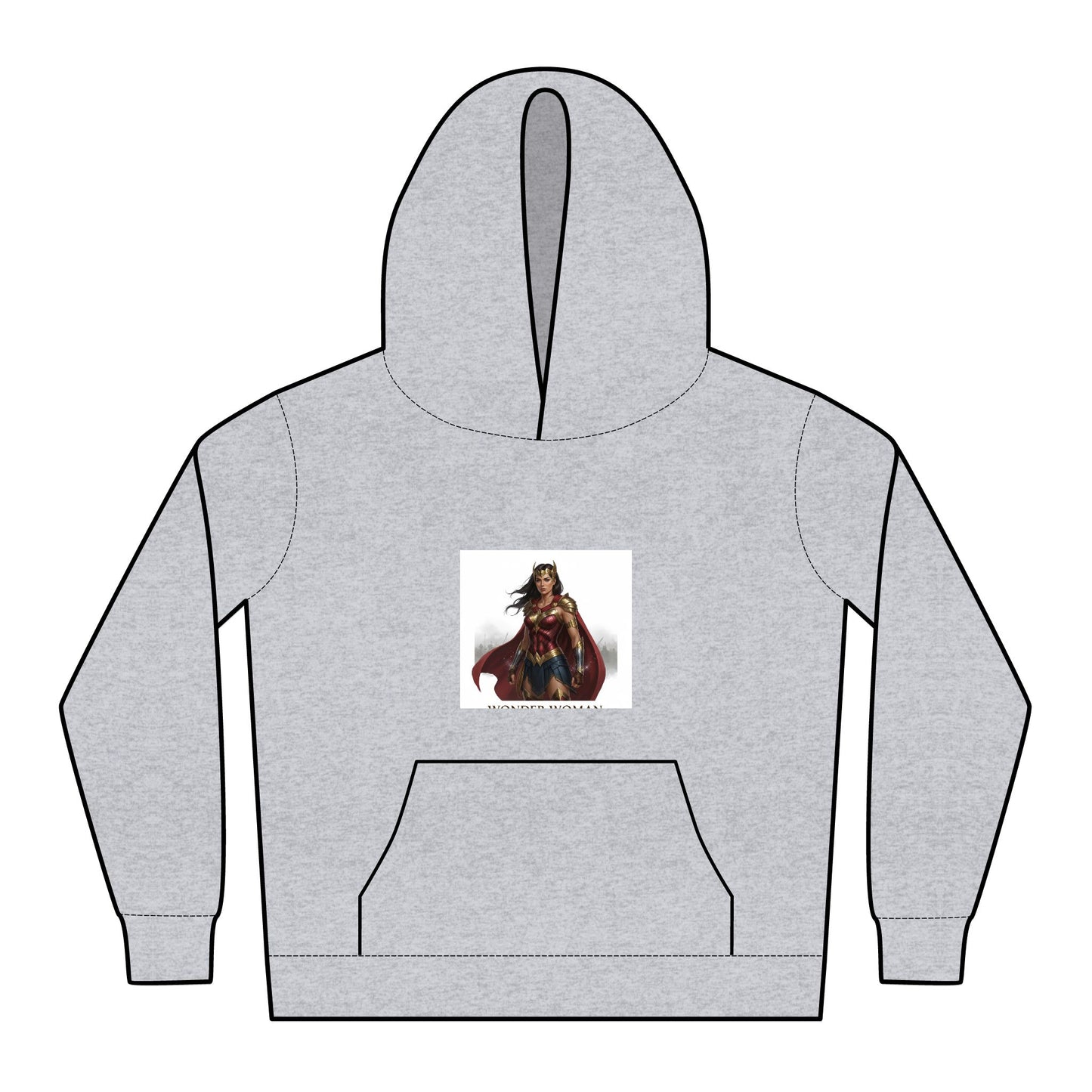 Kids Power Hoodie — 'GRL POWER' Fist Graphic Youth Hoodie