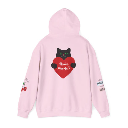 Mom Superhero Hoodie — “I don’t need superpowers, I am a MOM” Cat Heart Design