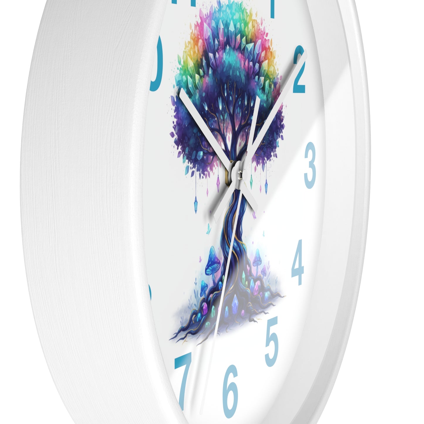 Colorful Tree Wall Clock — Rainbow Tree Home Decor Clock