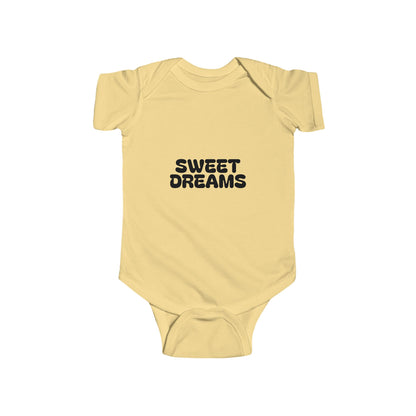 Infant Bodysuit — "Sweet Dreams" Cute Yellow Chick Baby Onesie (I’m a Cutey)