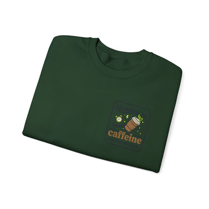 Crewneck Sweatshirt — "Mentally on Vacation, Physically at Work" Coffee Vibe