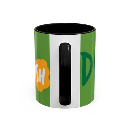 Funny ‘Drunkish’ Accent Coffee Mug — Green Accent 11/15oz