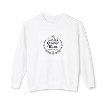 World's Greatest Mom Crewneck Sweatshirt – Floral Award Design, Mother's Day Gift