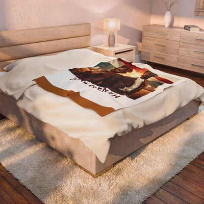 Juneteenth Velveteen Plush Blanket — Celebratory African American Freedom Tribute