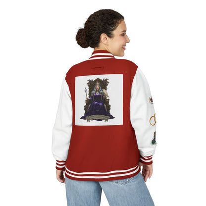 Letterman Jacket — Gothic Queen Illustration Varsity Jacket