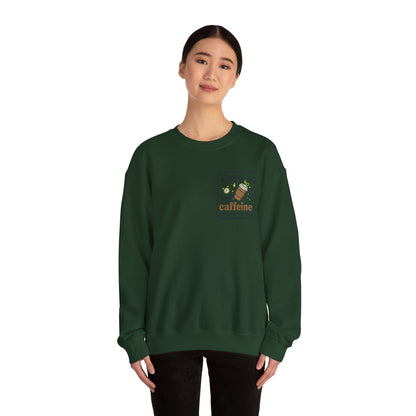Crewneck Sweatshirt — "Mentally on Vacation, Physically at Work" Coffee Vibe