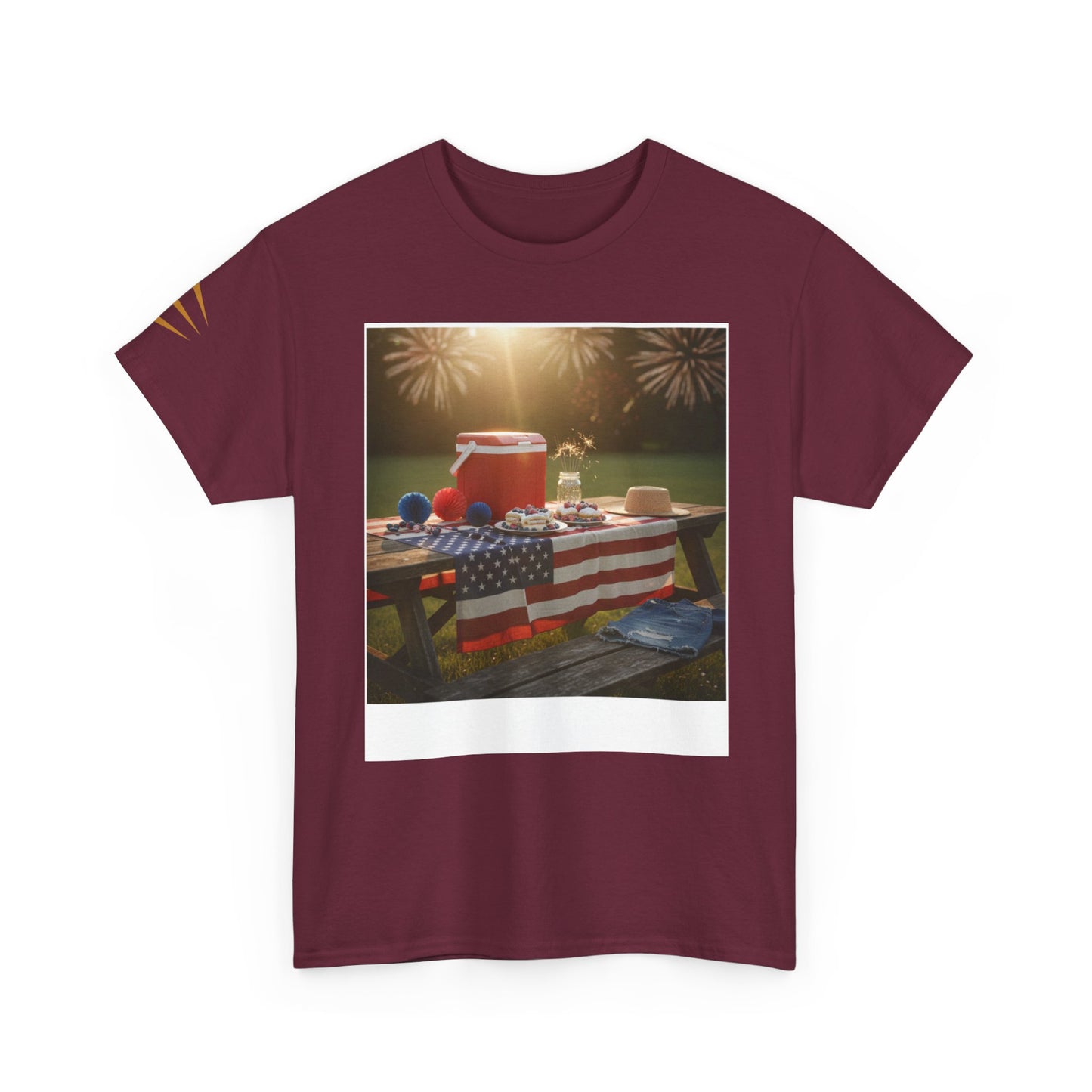 4th of July Americana Tee — Patriotic Flag Picnic T-Shirt