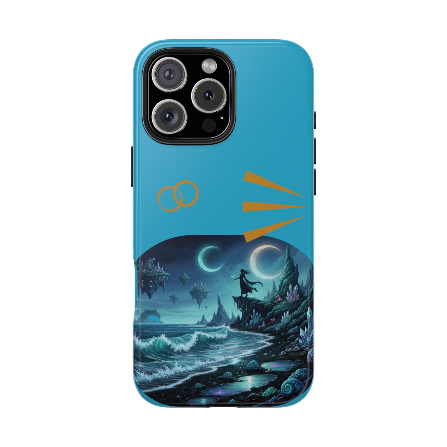 Tough Phone Case — Mystic Moonlit Shore Illustration