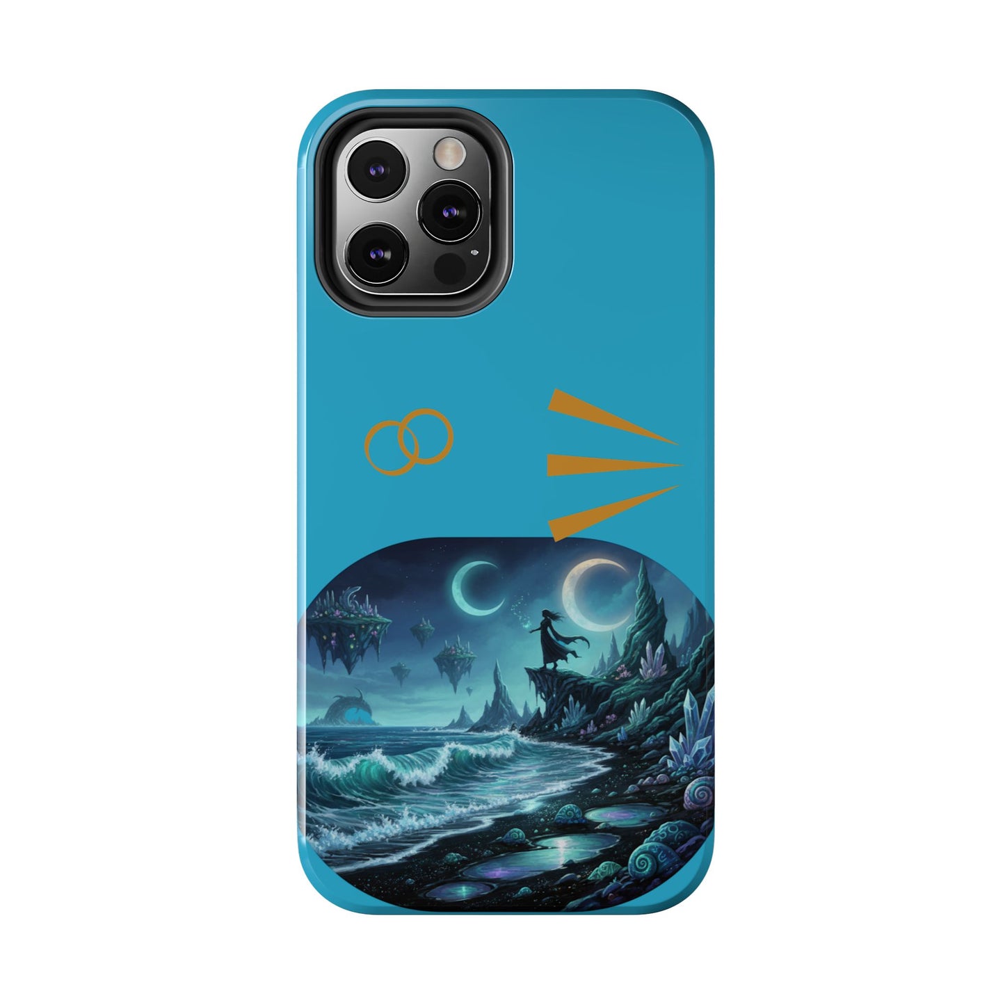 Tough Phone Case — Mystic Moonlit Shore Illustration