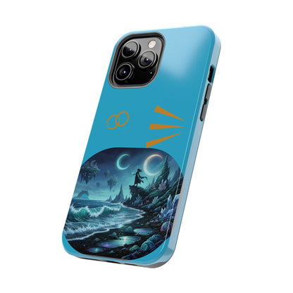 Tough Phone Case — Mystic Moonlit Shore Illustration