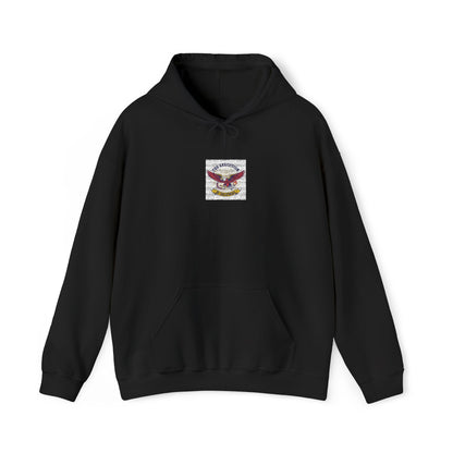 Patriotic Eagle Floral Hoodie – American Flag Wings Graphic Sweatshirt
