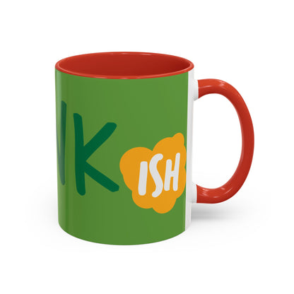 Funny ‘Drunkish’ Accent Coffee Mug — Green Accent 11/15oz
