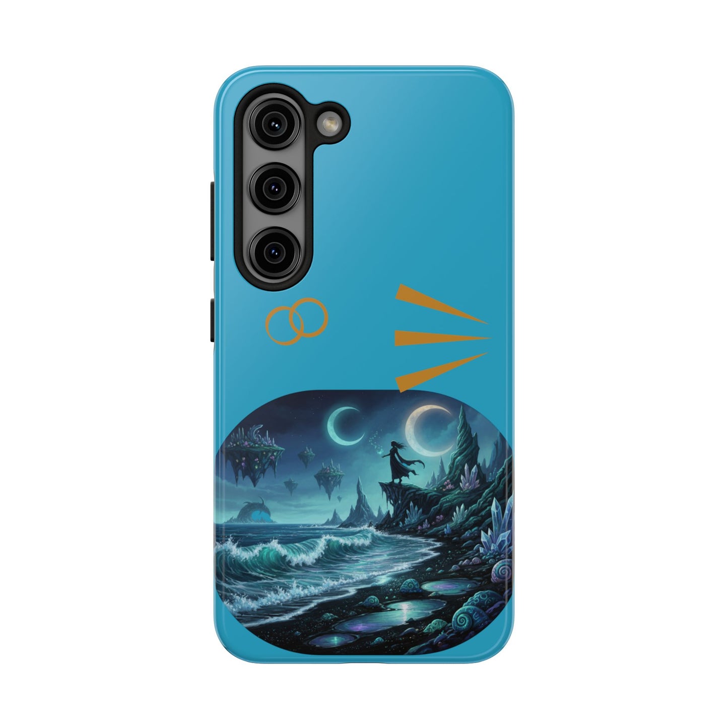 Tough Phone Case — Mystic Moonlit Shore Illustration