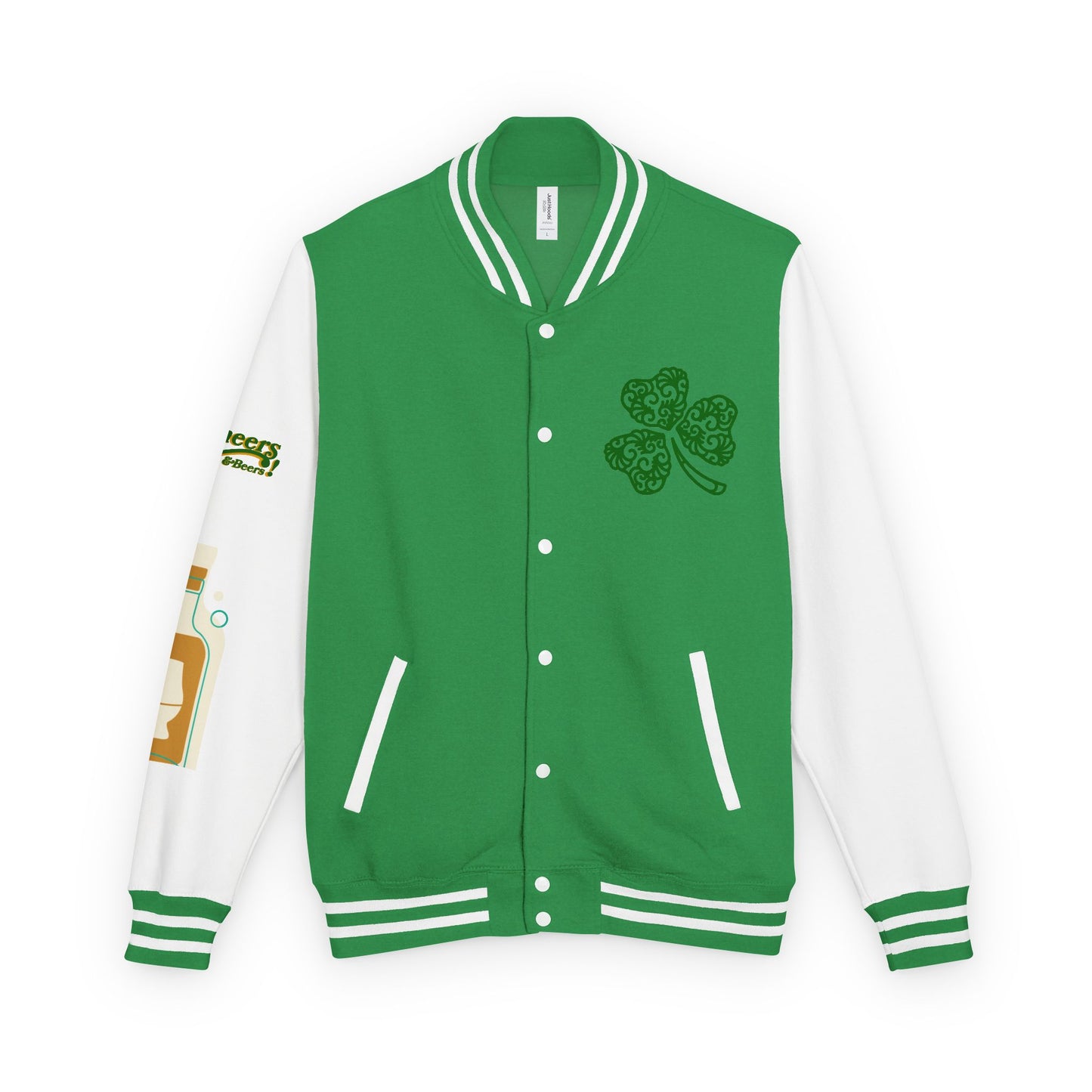 Lucky & Proud Shamrock Letterman Jacket