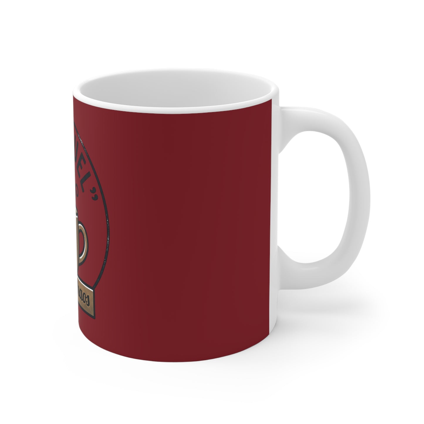 Mom Fuel Coffee Mug — 11oz “Coffee & Chaos” Ceramic Mug, Funny Gift for Moms