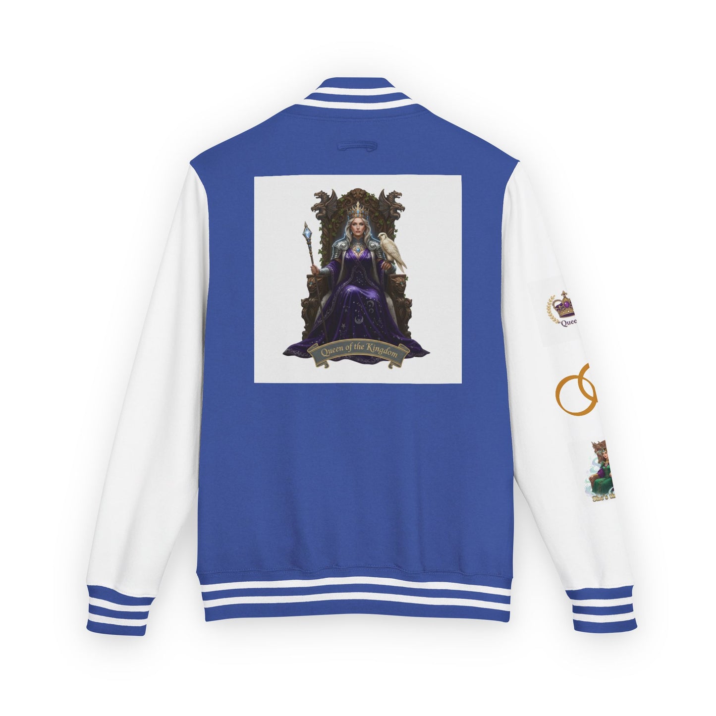 Letterman Jacket — Gothic Queen Illustration Varsity Jacket