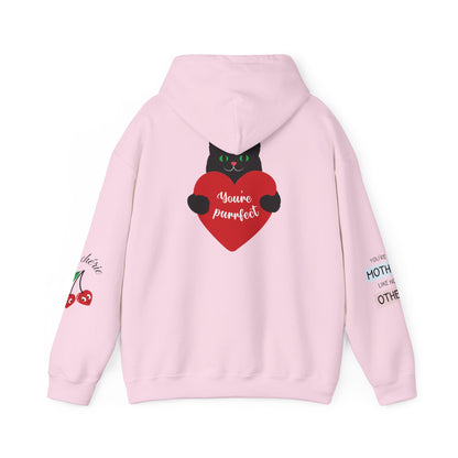 Mom Superhero Hoodie — “I don’t need superpowers, I am a MOM” Cat Heart Design