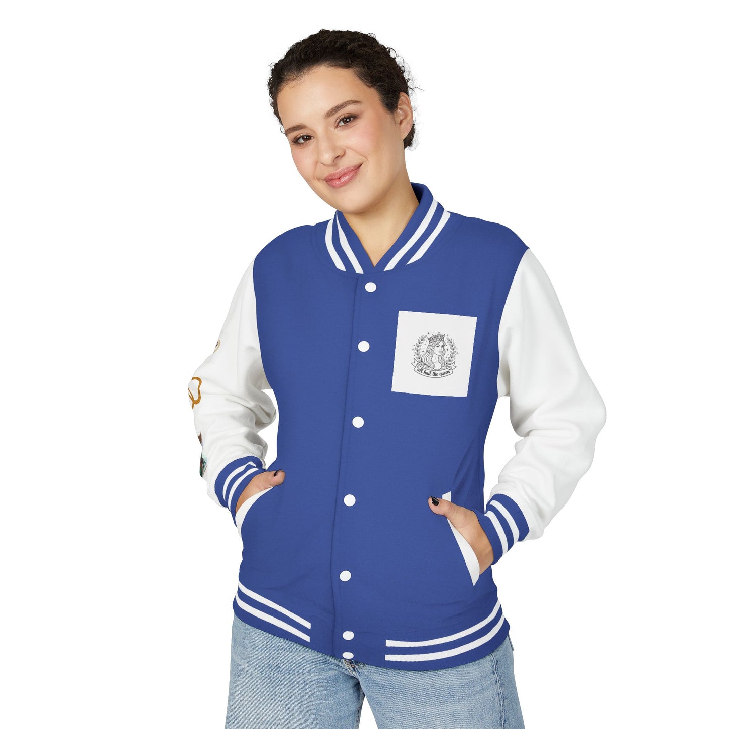 Letterman Jacket — Gothic Queen Illustration Varsity Jacket