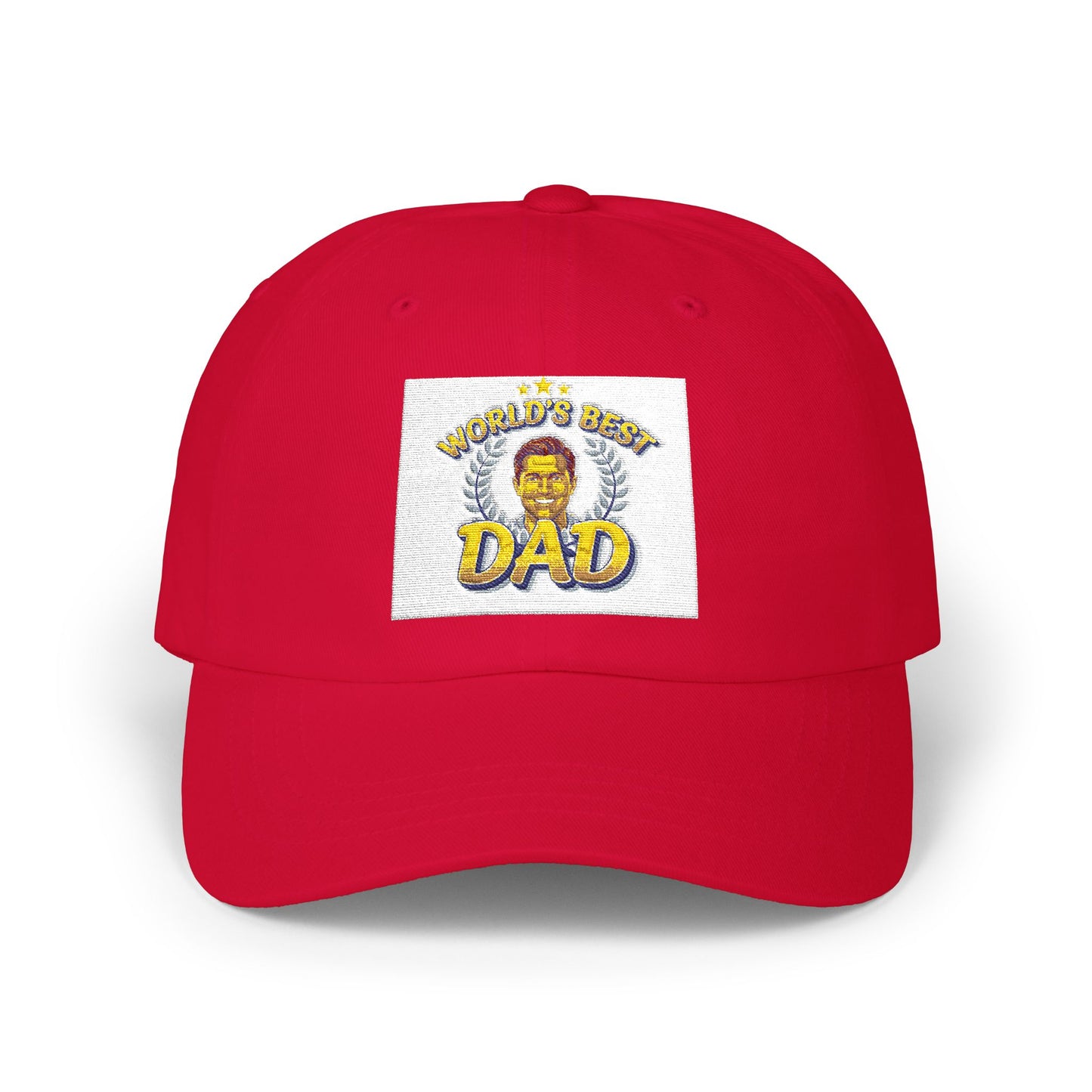 Dad Lion Patch Cap — Classic Embroidered “World's Best Dad” Baseball Hat