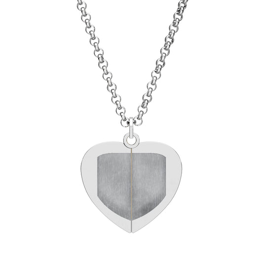 Hidden Message Engraved Heart Necklace — Secret Message Locket Necklace