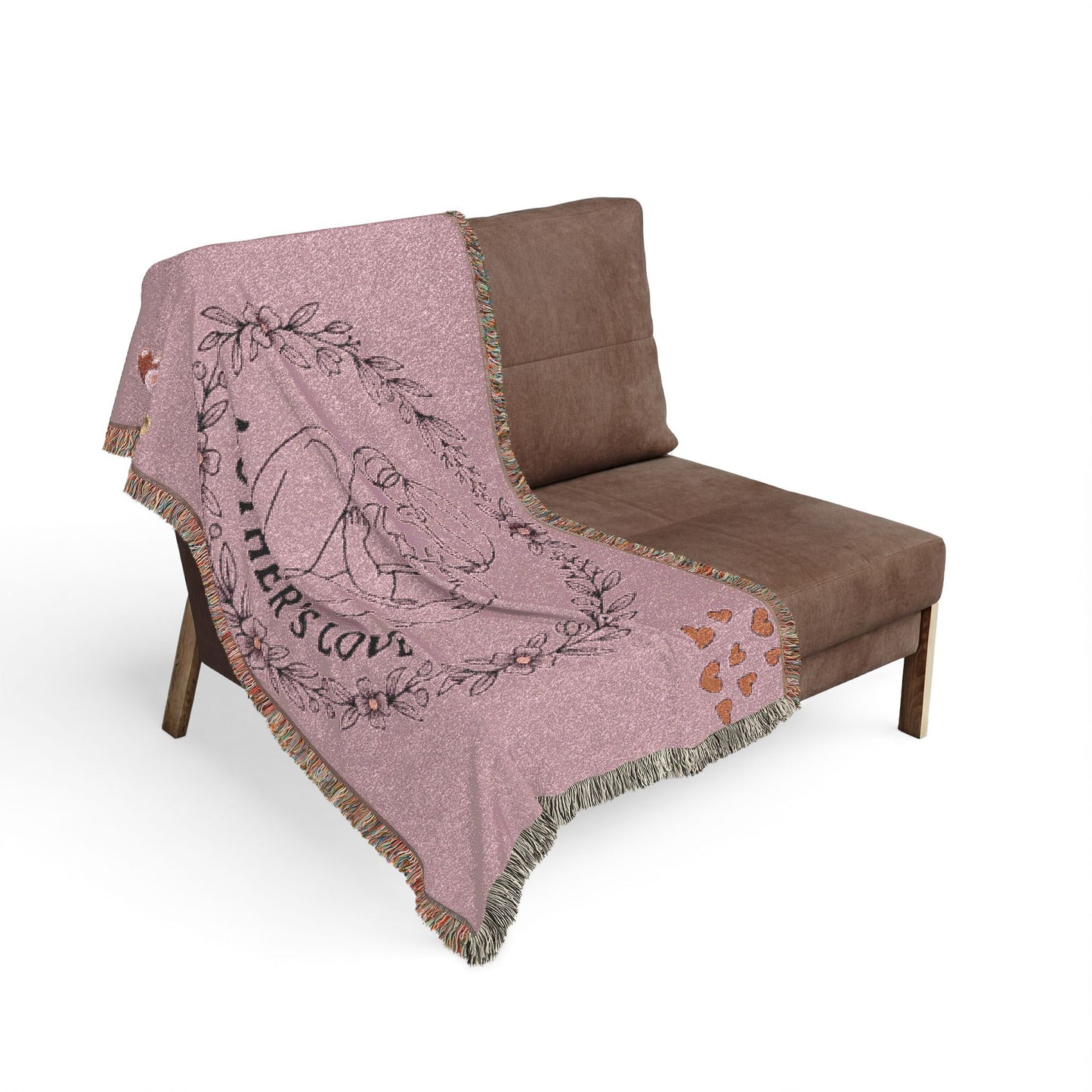 Mother's Love Woven Blanket — Soft Decorative Throw for New Moms & Mother's Day Gift