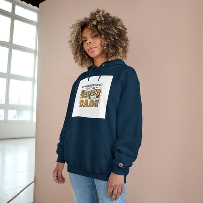 Dad Level 1001 Hoodie — 'My Partners in Life Call Me Dad' Graphic Sweatshirt