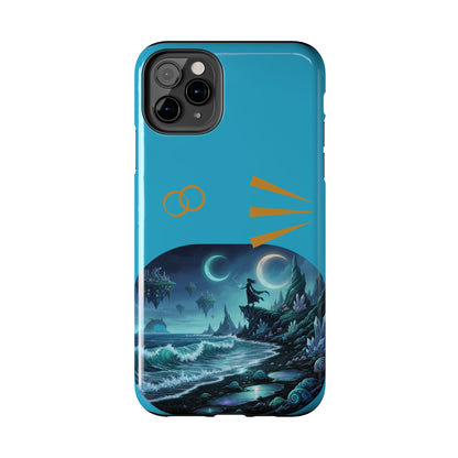Tough Phone Case — Mystic Moonlit Shore Illustration