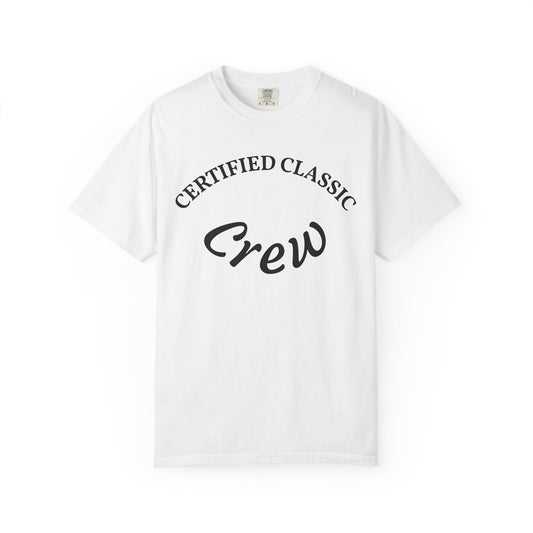 Certified Classics Crew T‑Shirt — Retro Crew Graphic Tee with Back Star Accent