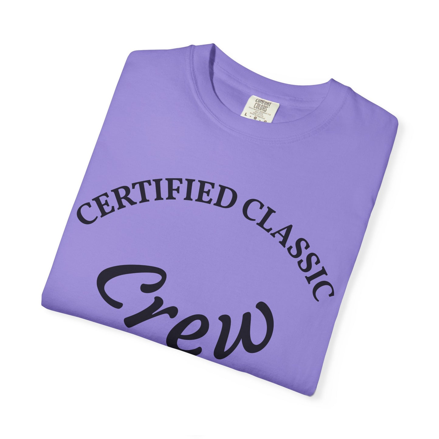 Certified Classics Crew T‑Shirt — Retro Crew Graphic Tee with Back Star Accent