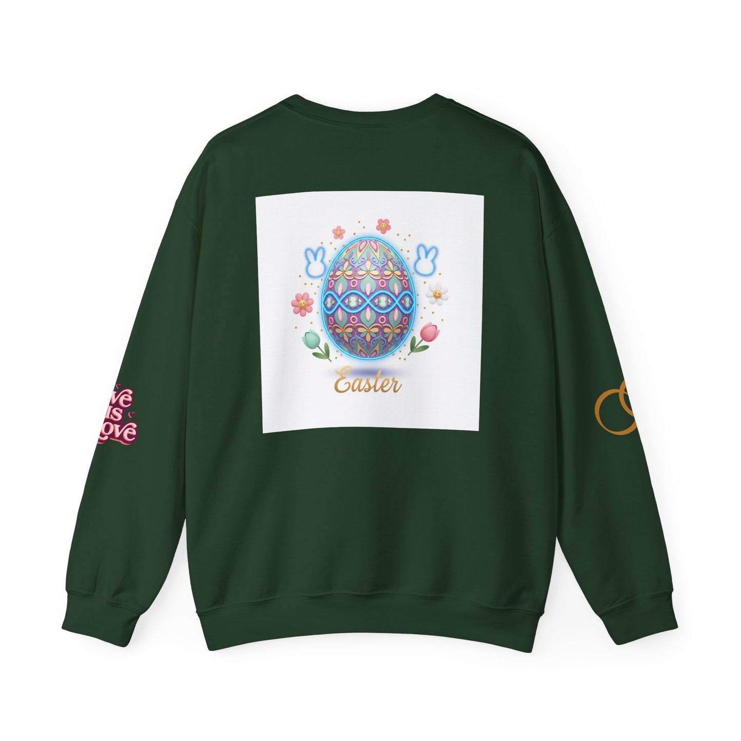 Easter Bunny & Candy Hearts Crewneck Sweatshirt