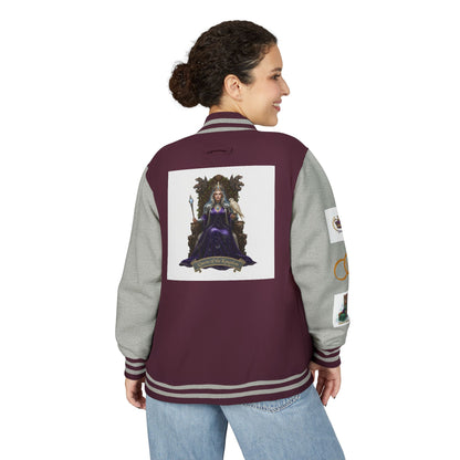 Letterman Jacket — Gothic Queen Illustration Varsity Jacket