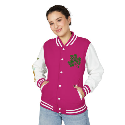 Lucky & Proud Shamrock Letterman Jacket