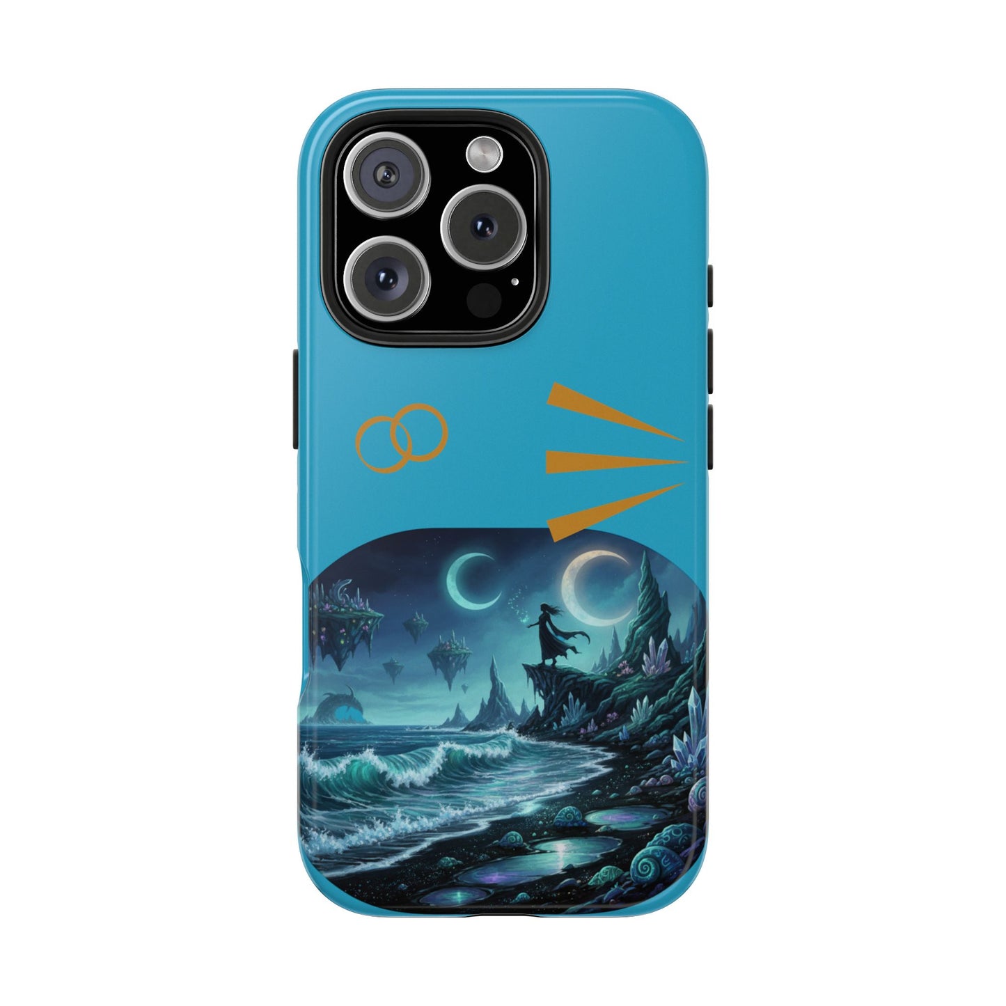 Tough Phone Case — Mystic Moonlit Shore Illustration