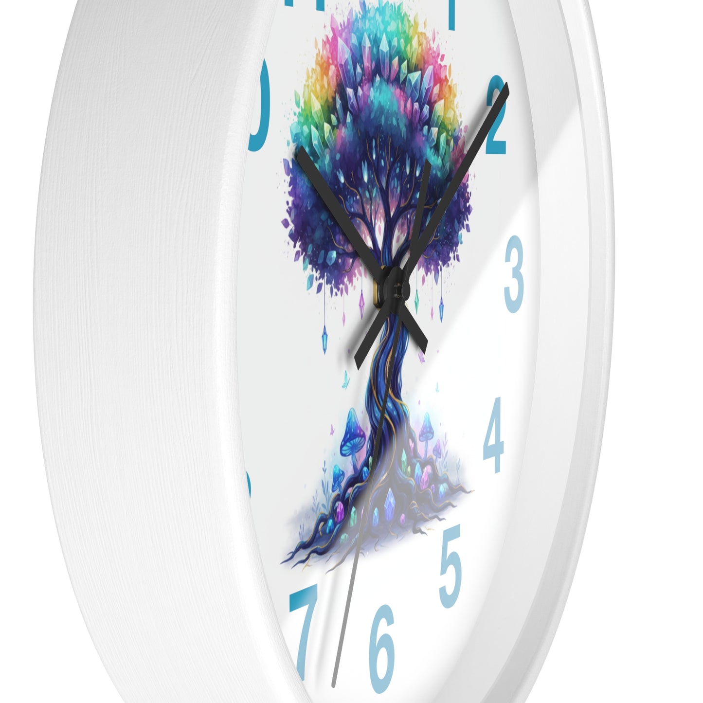 Colorful Tree Wall Clock — Rainbow Tree Home Decor Clock
